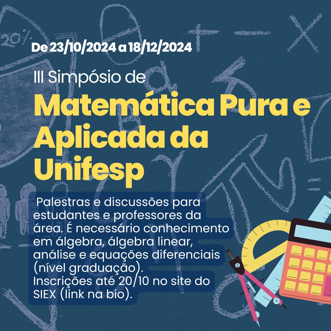 Simpósio Matemática Unifesp